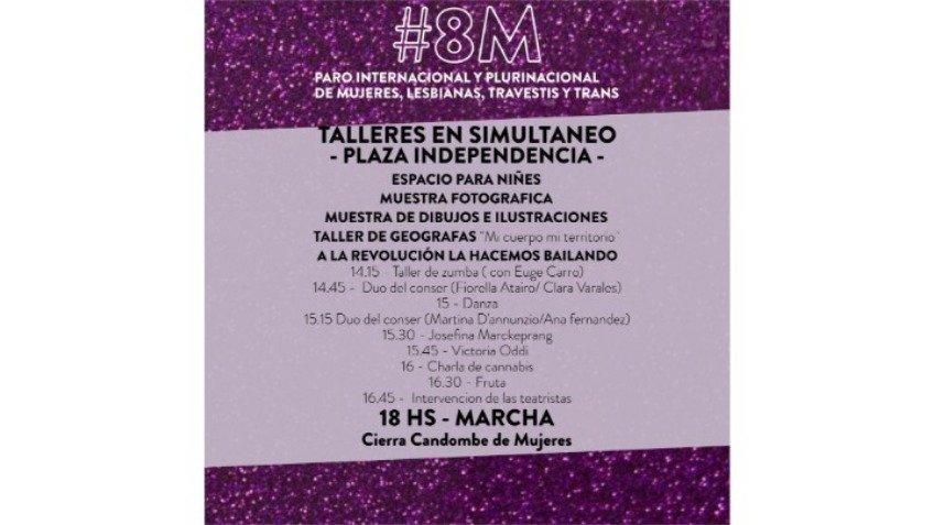 Paro, asambleas y marcha para este 8 de marzo